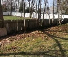 no more wood fence, Replace with Vinyl fence 6'x8' - senior citizen discount
