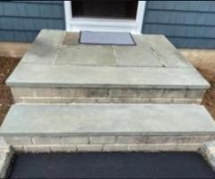 replace new steps - front of the house