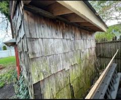 REPLACE SHED SIDING WITH T1-11