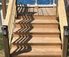 DECK BUILDING FOR A POOL