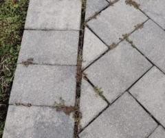 reinstall pavers because are uneven
