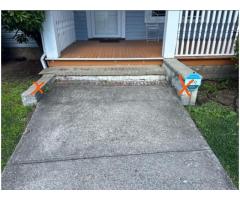 remove old brick step and put new one