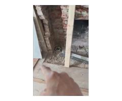 chimney area to fix and paint - also tile backsplash