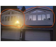 power washing and paint front house