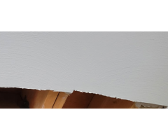 to repair the ceiling hole - paint it