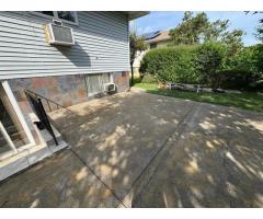 to remove the old concrete and install new concrete