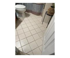 re-grout tile in bathroom