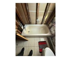 bathroom: new drywall, tile, painting, etc...