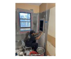 Full wall tile work - subway tile work - 60 inches by 30 inches (walls) only installation
