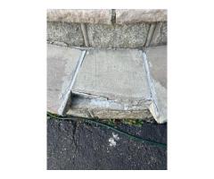 to replace 3 pieces of limestone from the stoop