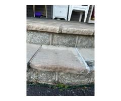to replace 3 pieces of limestone from the stoop