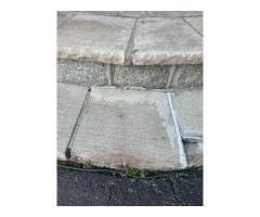 to replace 3 pieces of limestone from the stoop